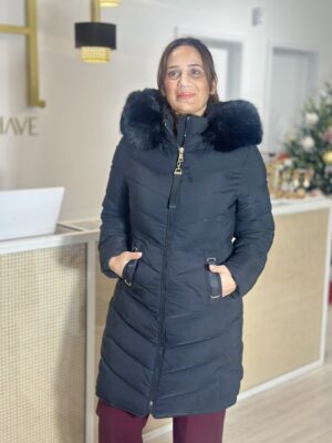 Kispo comprido Preto com Capuz