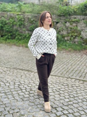 Calças fazenda Mom Fit Chocolate