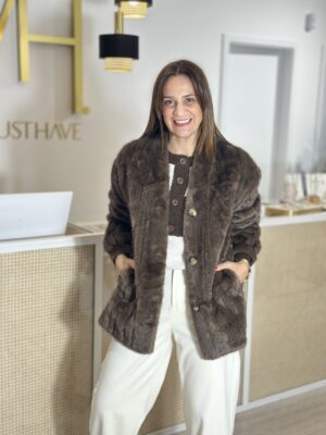 Casaco Pêlo Chocolate