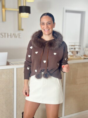 Camisola c/Capuz Chocolate